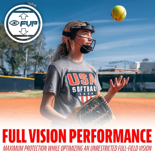 Miniatura 9 de Franklin Sports Softball Face Mask for Fielders - Girls Youth Face Shield for Infielders - Kids Fielding Guard for Fastpitch + Slowpitch Softball