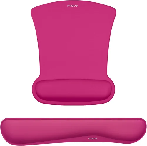 Miniatura 25 de MOSISO Juego de Reposamuñecas para Teclado y Mouse, Alfombrilla Ergonómica con Base Antideslizante para Alivio del Dolor en Casa/Oficina y Escritura