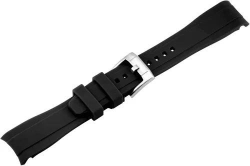 Miniatura 2 de YISIWERA Correa de reloj de silicona de alta calidad con extremos curvados universales de goma para hombres y mujeres de 0.709in, 0.787in, 0.866in