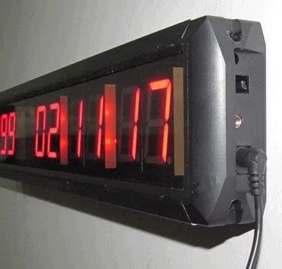 Miniatura 4 de Reloj rojo grande de la cuenta regresiva del día de la pared LED Digital 1,8" Hih Chatracter