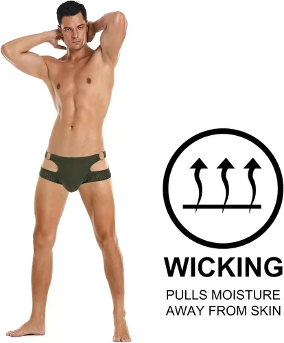 Miniatura 113 de SKYSPER Jock Strap Athletic Supporter para hombres Sexy Jockstrap Ropa interior masculina