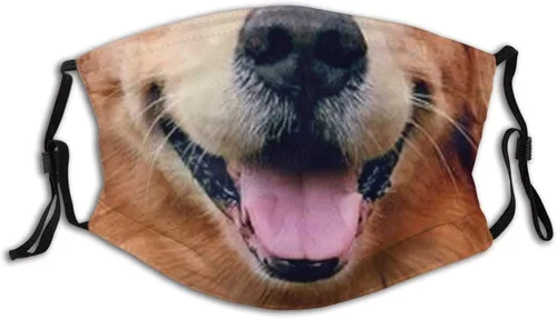 goincrond Divertida máscara facial de animal de vaca con 2 filtros reutilizable ajustable para hombres mujeres y adultos