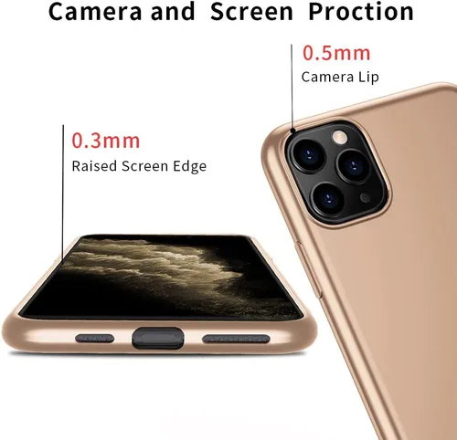 Miniatura 4 de X-level Funda para iPhone 11 Pro Max, delgada y suave TPU superficie mate, funda ultradelgada para teléfono, ligera, protectora completa