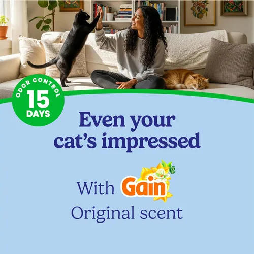 Miniatura 3 de Fresh Step Arena para gatos aglomerante, para varios gatos, control de olores de larga duración con carbón activado, fórmula baja en polvo, 14 libras