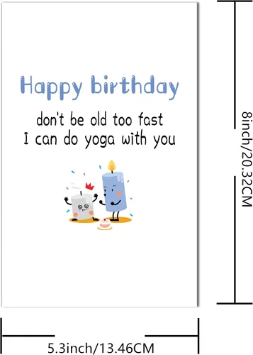 Miniatura 5 de Divertida tarjeta de felicitación de cumpleaños de diseño único, divertida tarjeta de felicitación para hermanas, madres, amigas, para expresar tus