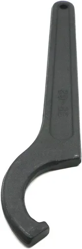 Miniatura 5 de LingGan Llave inglesa de gancho C para tuerca redonda de 2.165-2.441 in, herramienta de llave de gancho ajustable negra, herramientas de mano