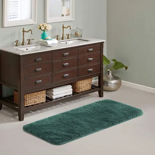 Miniatura 69 de Suchtale - Alfombra de baño antideslizante, tapete de baño de microfibra suave, absorbente de agua, peluda, lavable a máquina, para regadera, 16 x