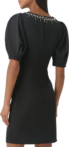 Miniatura 4 de Karl Lagerfeld Paris Vestido de manga abombada adornado para mujer
