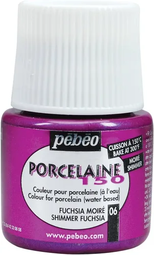 Miniatura 25 de Pebeo Porcelaine 150, Pintura China, Botella 1.5 fl oz - Blanco Perla