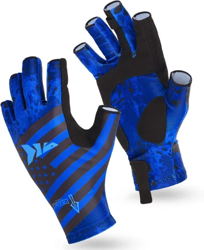 Miniatura 18 de KastKing Sol Armis - Guantes de protección solar UPF50+, guantes de pesca, protección UV, protección solar para exteriores, kayak, remar M