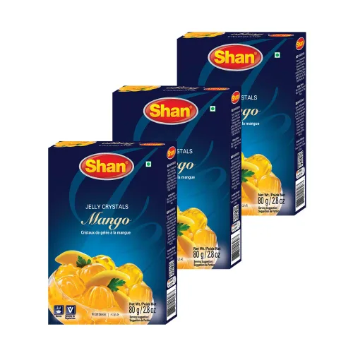 Miniatura 43 de Shan Polvo de crema de mango, 7.05 oz, postre esencial para cualquier ocasión, apto para vegetarianos, bolsa hermética en una caja (paquete de 3)