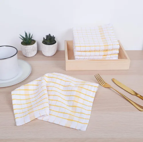 Miniatura 4 de AMOUR INFINI Juego de 8 paños de cocina - Ultra suaves, altamente absorbentes, paños de cocina de algodón terry de secado rápido de 12"x12" pulgadas