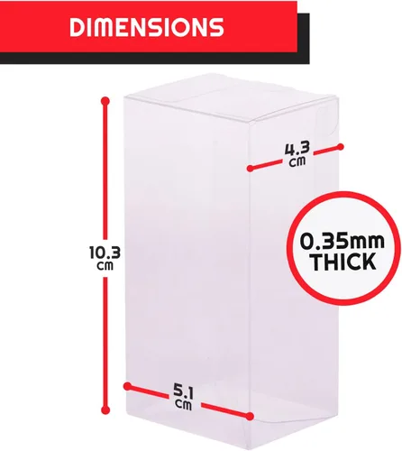Miniatura 5 de EVORETRO Funko - Estuche protector de plástico para llavero Funko Pocket Pop de tamaño estándar, paquete de 10 unidades, grueso, transparente, caja