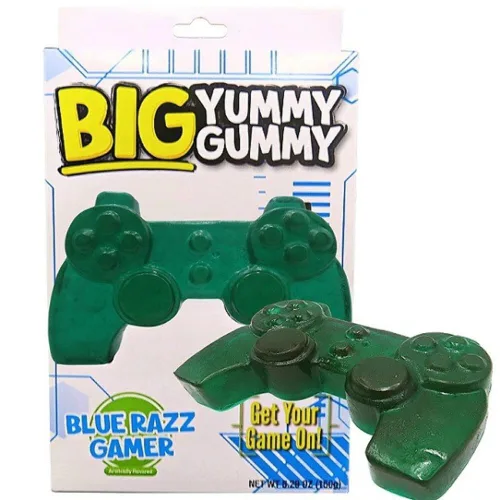 The Foreign Candy Company, Inc. Caramelos de controlador de juegos de gomitas, gomitas enormes envueltas individualmente, regalo divertido de
