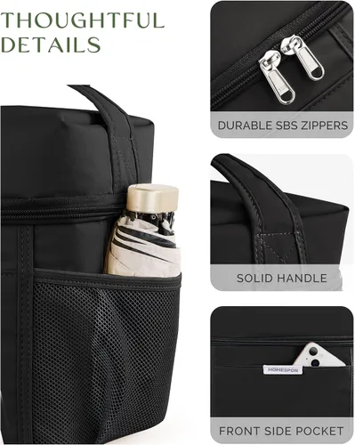 Miniatura 7 de HOMESPON Lonchera para Mujeres y Hombres - Bolsa de almuerzo aislada impermeable, ligera, bolsa enfriadora para el trabajo, picnic, viaje