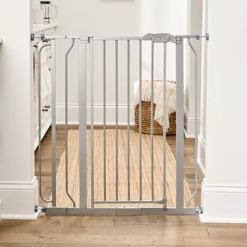 Miniatura 9 de Regalo Puerta de seguridad para bebés extra alta de 36 pulgadas para puertas y parte inferior de escaleras, puerta de bebé montada a presión