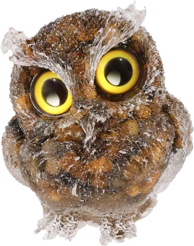 Miniatura 15 de mookaitedecor Estatua de búho de obsidiana negra, escultura de estatua de búho nocturno, adorno de cristal para escritorio, oficina, decoración