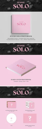 Miniatura 3 de BLACKPINK Jennie SOLO 1er álbum en solitario 72p PhotoBook+1p Postal+Tarjeta 1p+Seguimiento K-POP sellado