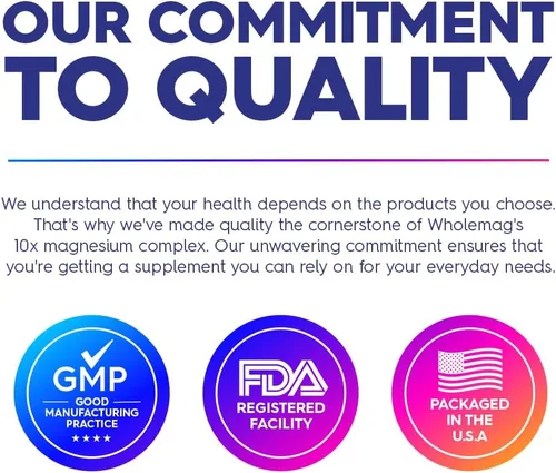 Miniatura 5 de WholeMag Complejo de suplementos de magnesio 60 cápsulas vegetarianas Apoya la salud muscular, ósea y nerviosa* Fórmula 10 en 1