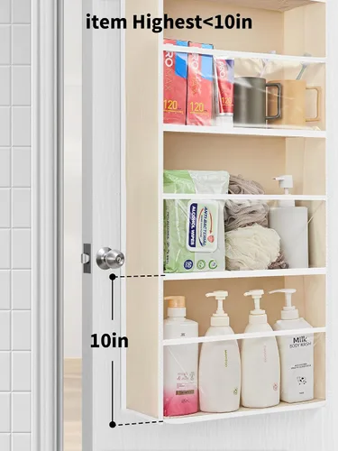 Miniatura 4 de JARLINK Organizador de almacenamiento de juguetes de animales de peluche, organizador sobre la puerta con ventanas transparentes, capacidad de carga