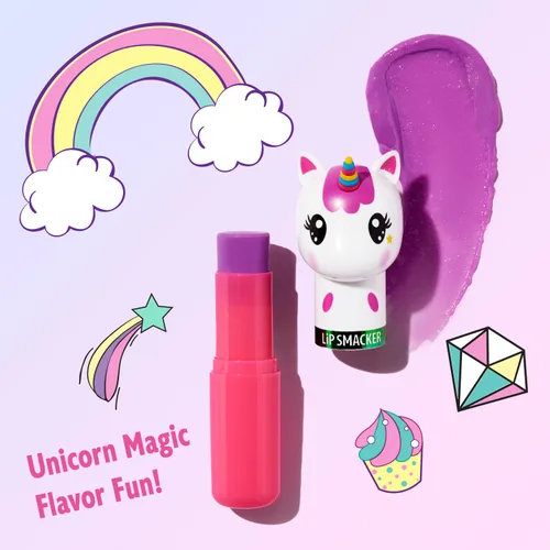 Miniatura 6 de Lip Smacker Unicorn Palette Sparkle & Shine - Set de regalo de sombra de ojos para niñas, incluye bálsamo labial Lippy Pals