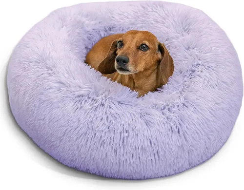 Miniatura 43 de Best Friends by Sheri - The Original Calming Donut - Cama calmante en forma de dona para perros y gatos - Pelo corto, gris, S, 23 x 23 pulgadas Gris