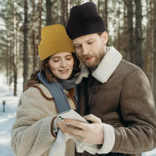 Miniatura 3 de Rosoz Gorro unisex para hombre y mujer, gorro de punto de invierno, gorro de esquí suave