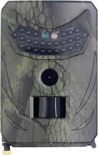Mini cámara de sendero, cámara de juego de 20MP 1080P con visión nocturna activada por movimiento de 120°, cámara de caza impermeable IP54 con 26