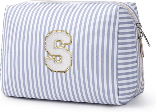 Miniatura 111 de Narwey Bolsa de maquillaje con inicial, regalos de graduación para adolescentes, niñas, niños y adolescentes, cosas de moda de 6 a 18 años, bolsa