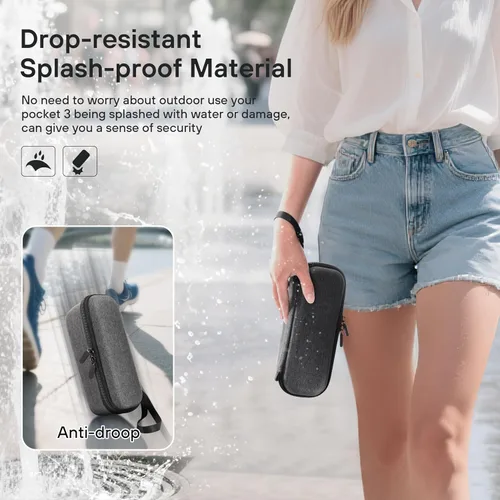 Miniatura 3 de STARTRC PHOTO Estuche de transporte de doble capa para DJI Osmo Pocket 3/para Xtra Muse, bolsa de almacenamiento dura portátil ligera con correa
