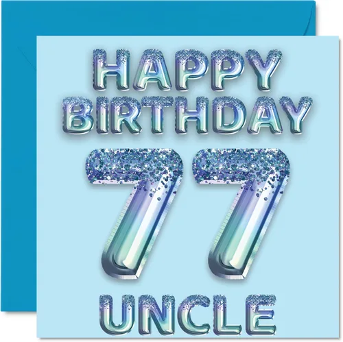 Miniatura 160 de Stuff4 Tarjeta de primer cumpleaños para niños, globo de fiesta con purpurina azul, tarjetas de feliz cumpleaños para niño de 1 año, nieto, hijo, 57