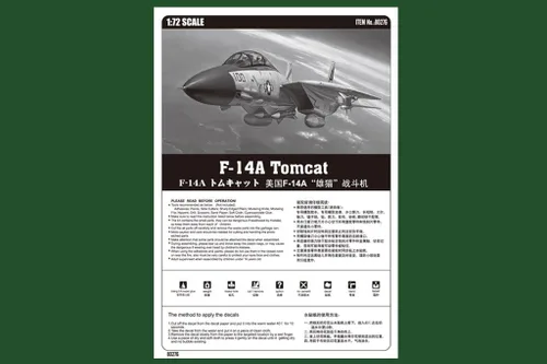 Miniatura 5 de Hobby Boss HY80276 F-14A Tomcat Kit de construcción de modelo de avión