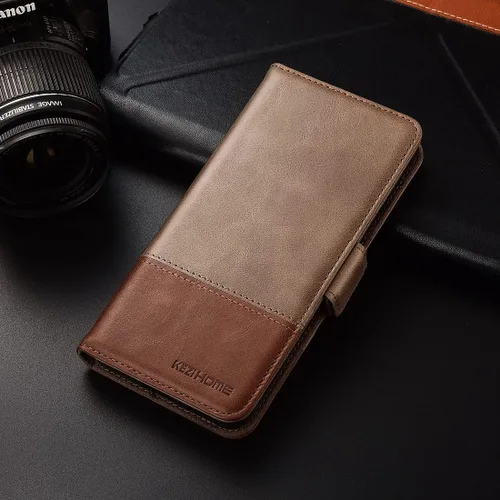 Miniatura 6 de KEZiHOME Funda tipo cartera de piel auténtica para Samsung Galaxy Note 10 Plus 5G con bloqueo RFID y ranura para tarjeta de crédito, soporte