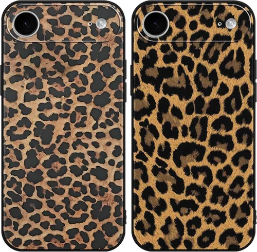 Miniatura 97 de Paquete de 2 Fundas de Teléfono Bonitas con Estampado de Guepardo para Apple iPhone 13 Pro Max de 6.7 Pulgadas, Fundas de Diseño