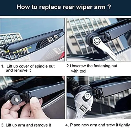 Miniatura 6 de Car rear windshield wiper blade wiper arm,for nissan x-trail t32 Hatchback 2014-2017,Windscreen Wiper Assembly Replacement