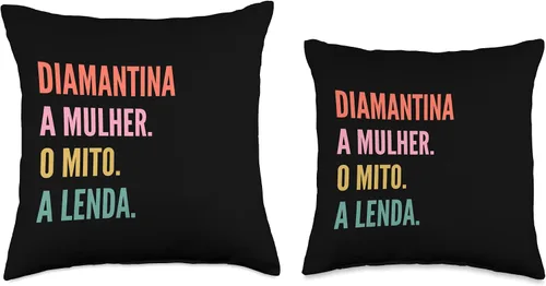 Miniatura 3 de Funny Portuguese First Name Design - Diamantina Throw Pillow