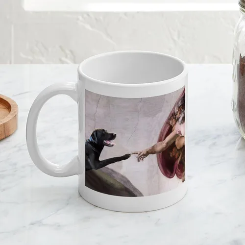 Miniatura 6 de CafePress Black Lab Mug Taza de café de cerámica de 11 oz (11.0 fl oz)