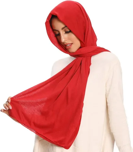 Miniatura 2 de Bufandas de hiyab de jersey para mujer, bufanda para la cabeza, envoltura musulmana para la cabeza