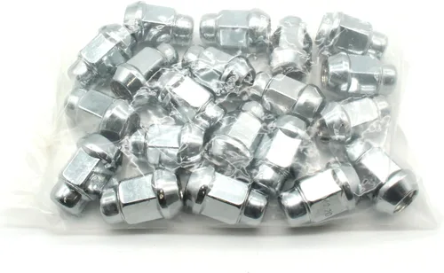 Miniatura 3 de TMAX Tornillo de bloqueo de rueda de tuerca de bellota cromada de 1/2 pulgadas-20 piezas