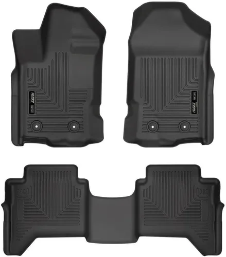 Miniatura 12 de Husky Liners Weatherbeater Alfombrillas Se adapta solo a Ford Ranger SUPERCAB 2019-2024 2ª fila, 1 pieza negro - 14421