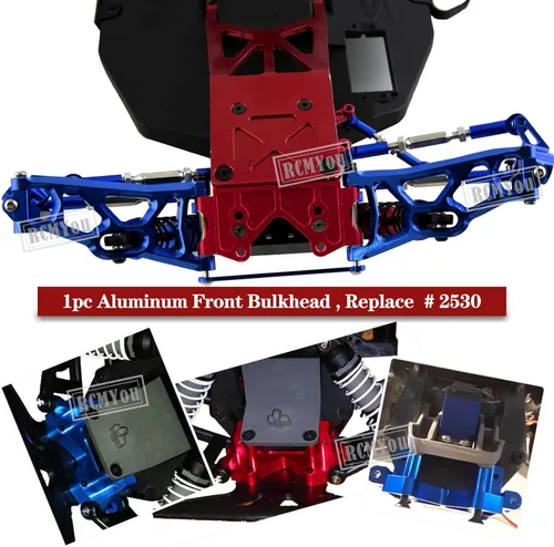 Miniatura 5 de Pieza de actualizaciones para barra 1/10 2WD, brazo de suspensión delantero trasero de aleación, bloque de ruedas, bloques de dirección, portadores