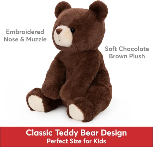 Miniatura 2 de GUND Finley Oso de peluche, animal de peluche prémium para edades de 1 año en adelante, marrón chocolate, 13 pulgadas