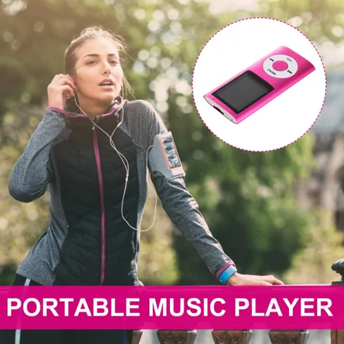 Miniatura 6 de POPETPOP Reproductor digital compacto con pantalla portátil de música y visor de fotos Puerto USB Diseño ligero Rosa