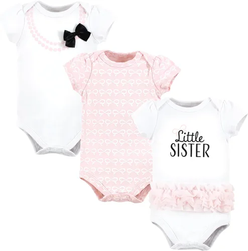 Miniatura 384 de Hudson Baby baby-girls Cotton Bodysuits 3-pack