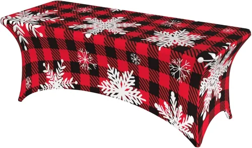 Miniatura 11 de Mantel rectangular ajustable de elastano elástico con estrellas patrióticas americanas de 4 pies, protector de mesa para fiestas, eventos