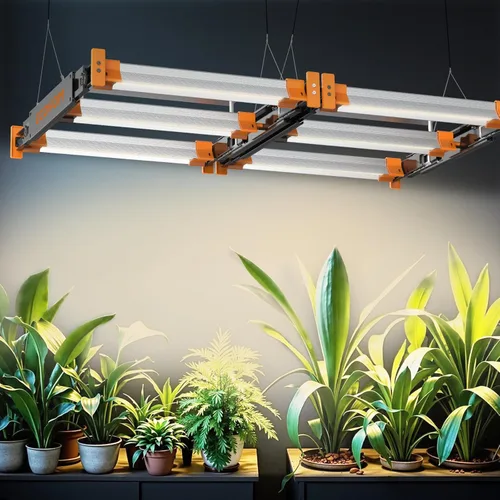 Miniatura 7 de ECOHOM Barra de luz LED de cultivo de 100 W, espectro completo, regulable, cadena de margarita, alto PPFD, cobertura de 2 x 2 pies, para plantas