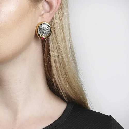 Miniatura 2 de Ben-Amun - Colección de monedas romanas de Nueva York, joyería de moda, collar, anillo, pulsera, chapado en oro 24