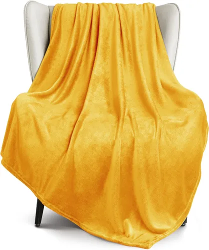 Miniatura 54 de Exclusivo Mezcla Manta de vellón para sofá, cama, súper suave y cálida, para uso en todas las estaciones, acogedora, afelpada, ligera, azul hielo