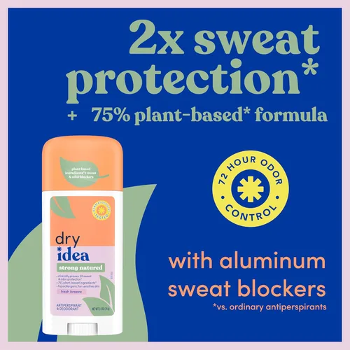 Miniatura 2 de Dry Idea Desodorante sólido antitranspirante invisible a base de plantas con bloqueadores de sudor de aluminio para mujeres – Fragancia Fresh