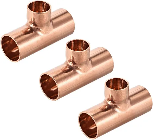 Miniatura 7 de uxcell Conector de montaje de tubería de presión de cobre de 5/8 pulgadas x 1/4 pulgadas X 5/8 pulgadas x 5/8 pulgadas para suministro de plomería